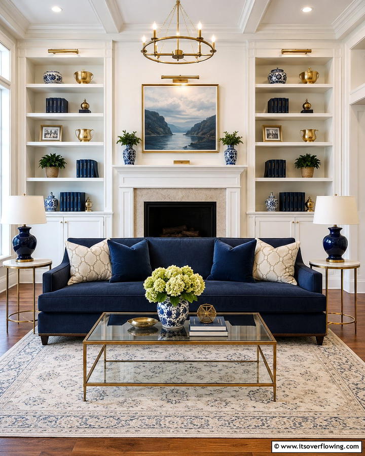 Identical Bookshelf Arrangements - 20 Symmetrical Living Room Ideas for Balanced Spaces