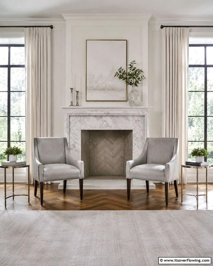 Identical Side Chairs - 20 Symmetrical Living Room Ideas for Balanced Spaces