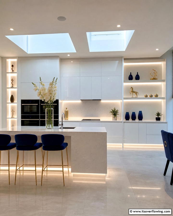 Illuminated LED Wall Decor - 21 Kitchen Wall Decor Ideas for a Personalized Culinary Space