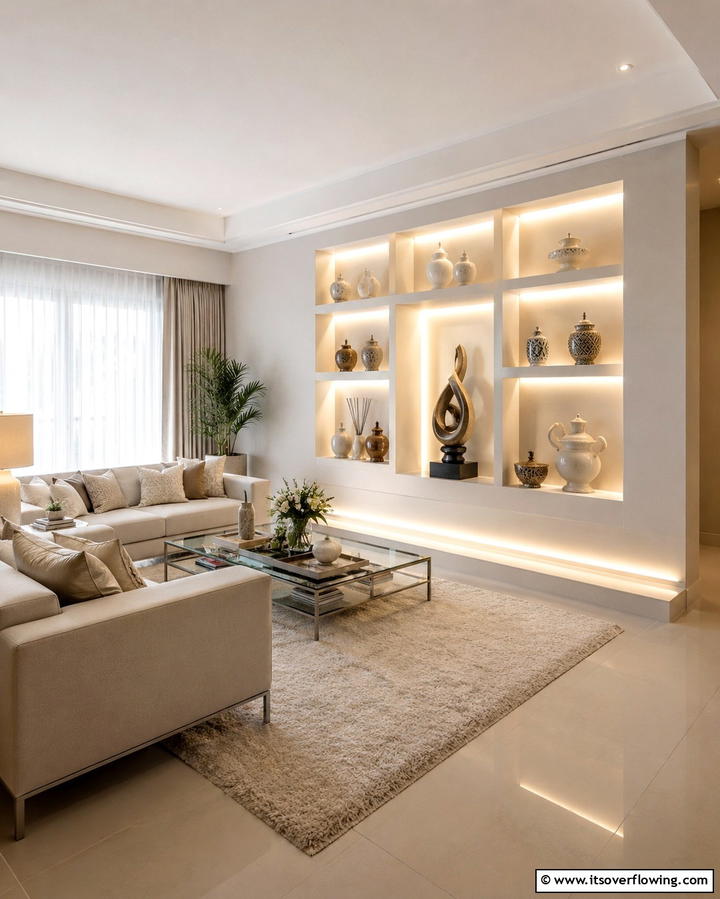 Illuminated Wall Niches - 20 Wall Niche Ideas to Display Art and Decor Creatively