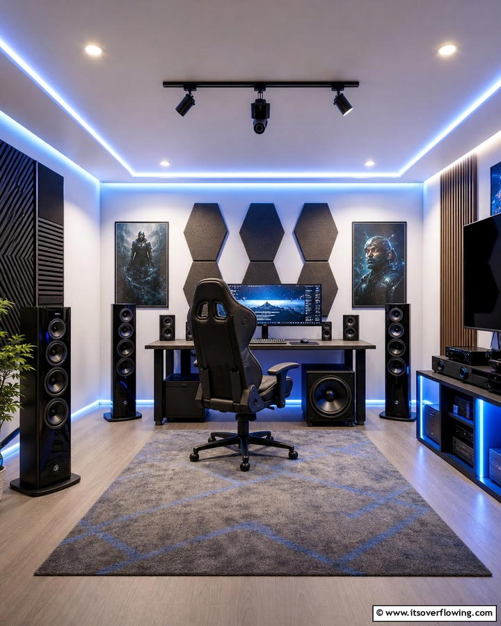 Immersive Sound Systems - 21 Gaming Bedroom Ideas for an Immersive Entertainment Setup