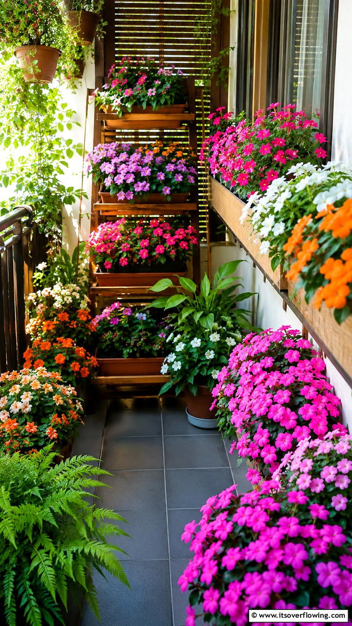 Impatiens - 30 Flowering Plants for Balcony Gardens - Colorful Displays
