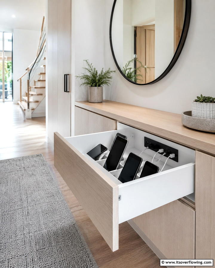 Include Built In Charging Stations - 25 Inspiring Kitchen Remodel Ideas for a Modern Look