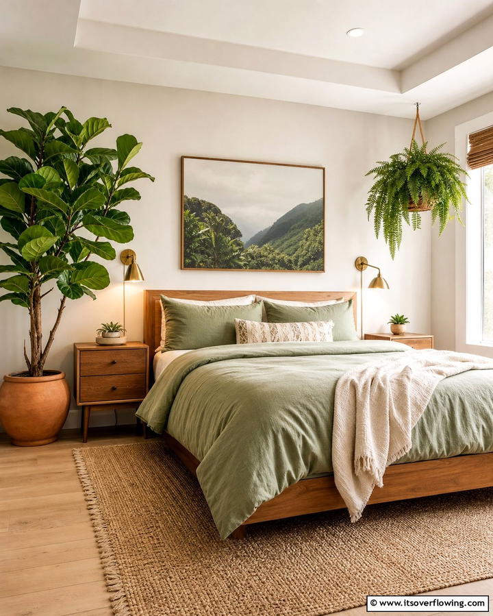 Include Indoor Plants - 25 Zen Bedroom Ideas for a Calm and Serene Space