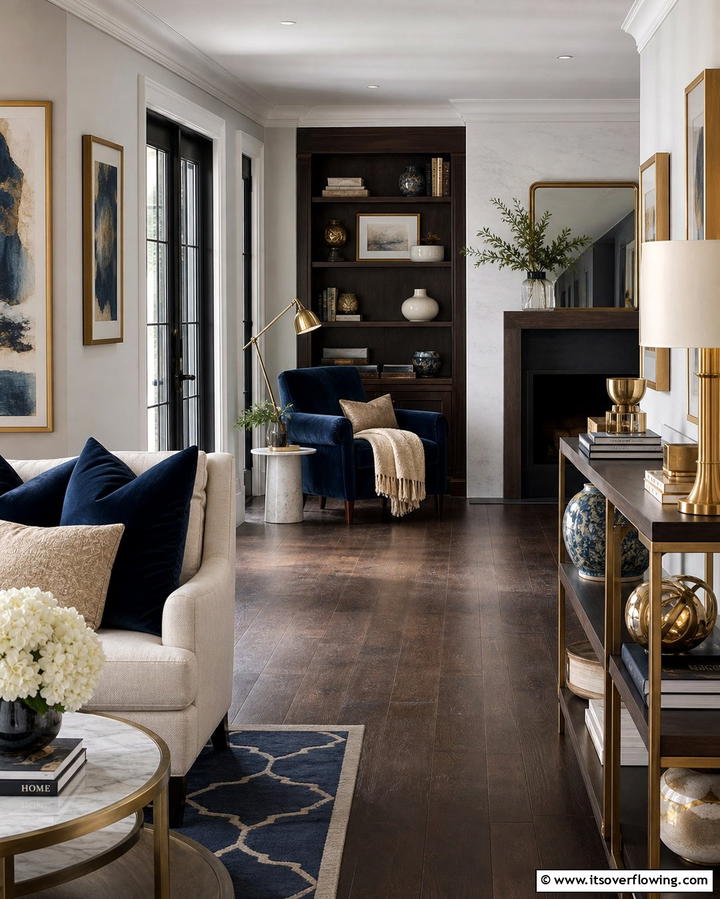 Incorporate Built in Shelving - 25 Long Living Room Ideas for Spacious Homes