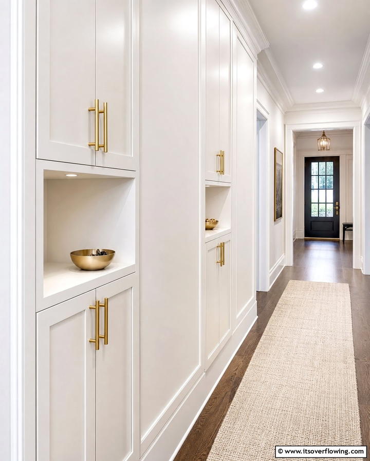 Incorporate Clever Storage Solutions - 25 Narrow Hallway Ideas to Maximize Space and Style