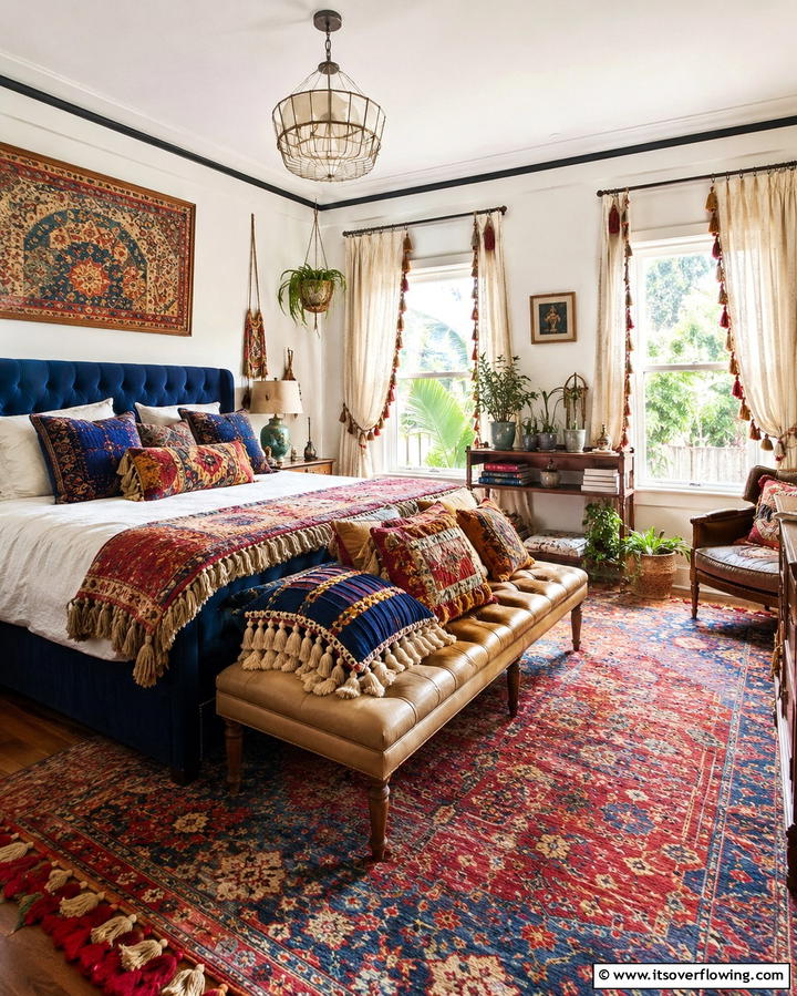 Incorporate Fringe and Tassel Details - 30 Eclectic Bohemian Maximalist Decor Ideas for Vibrant Homes