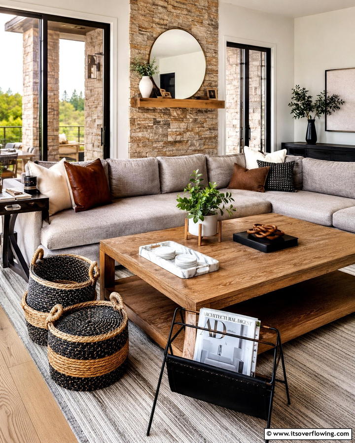 Incorporate Functional Decor - 25 Simple Living Room Ideas for a Cozy and Inviting Space