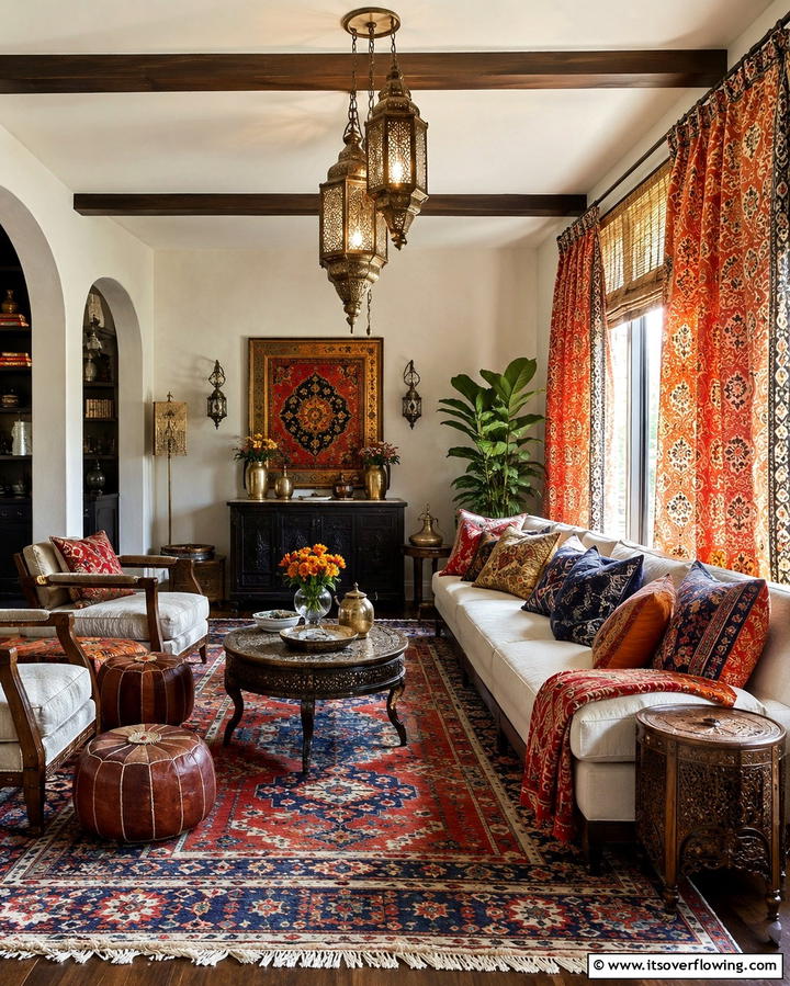 Incorporate Global Influences - 30 Eclectic Bohemian Maximalist Decor Ideas for Vibrant Homes