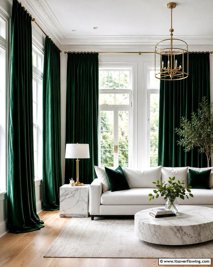 Incorporate Green Artwork and Wall Decor - 25 Green Living Room Ideas for a Fresh and Calming Space