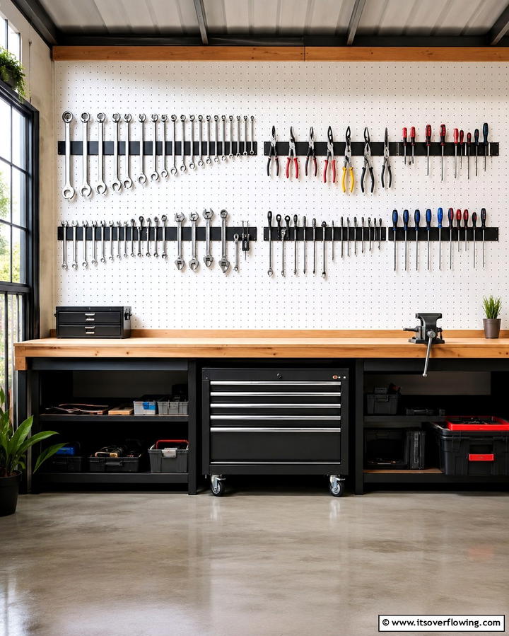 Incorporate Magnetic Tool Strips - 25 Shed Organization Ideas to Declutter Your Outdoor Space