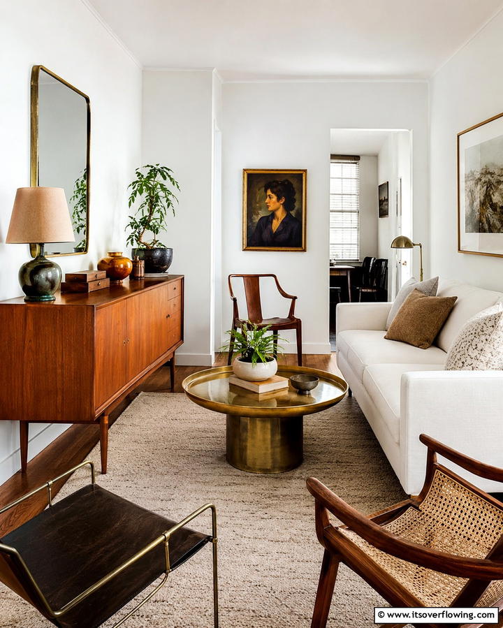 Incorporate Vintage Finds - 25 Simple Living Room Ideas for a Cozy and Inviting Space