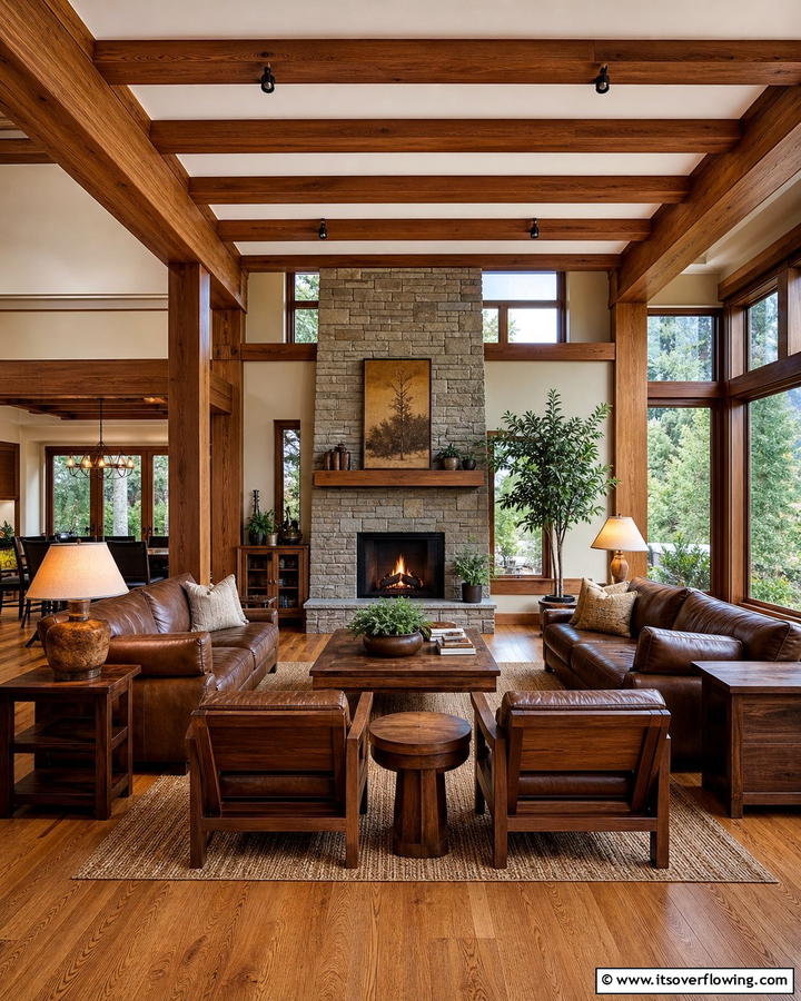 Incorporate Wooden Beams - 20 Prairie-style Interior Design Ideas for a Cozy Home