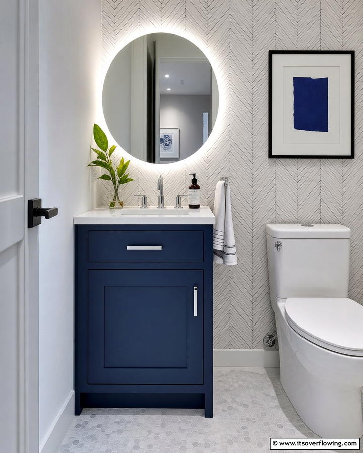 Incorporate a Compact Vanity - 25 Guest Bathroom Ideas for a Welcoming Space