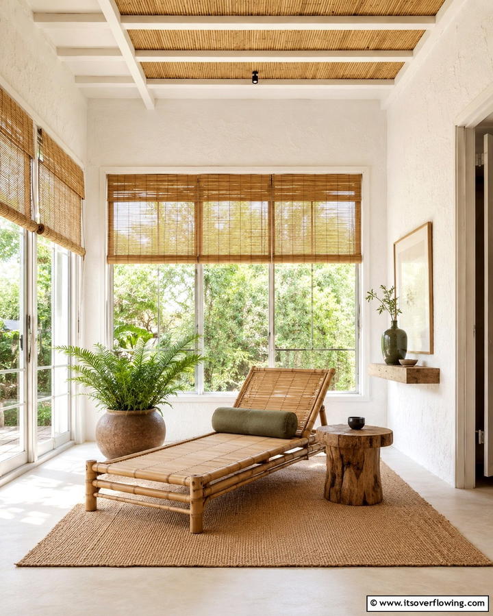 Incorporating Bamboo Elements - 30 Wabi Sabi Interior Design Ideas for Serene Minimalism