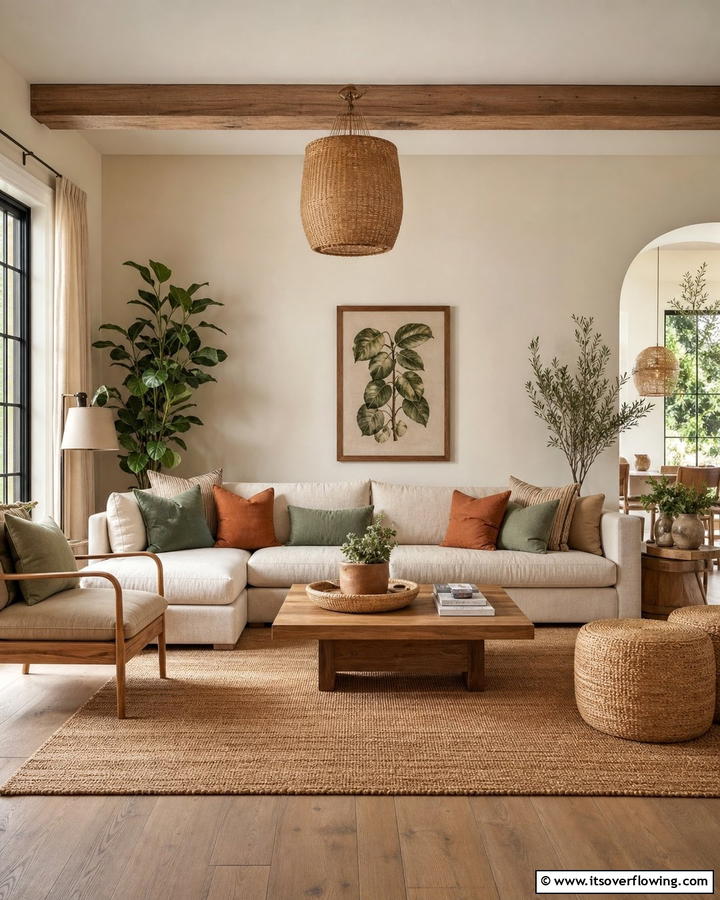 Incorporating Earthy Tones - 20 Natural Living Room Ideas for a Calm Retreat