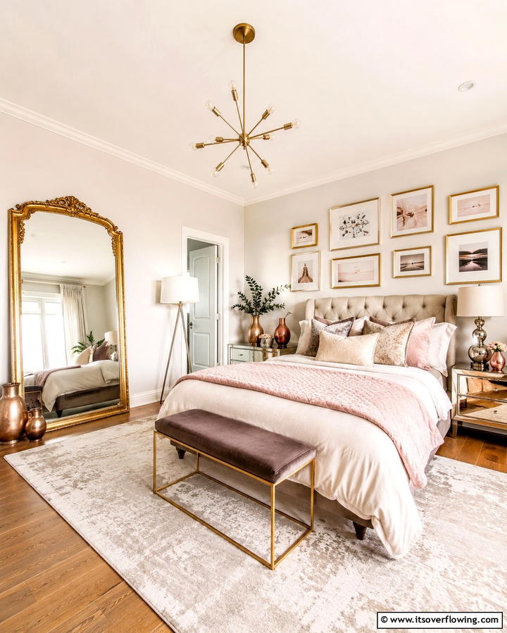 Incorporating Metallic Accents - 25 Eclectic Bedroom Ideas to Inspire Your Space