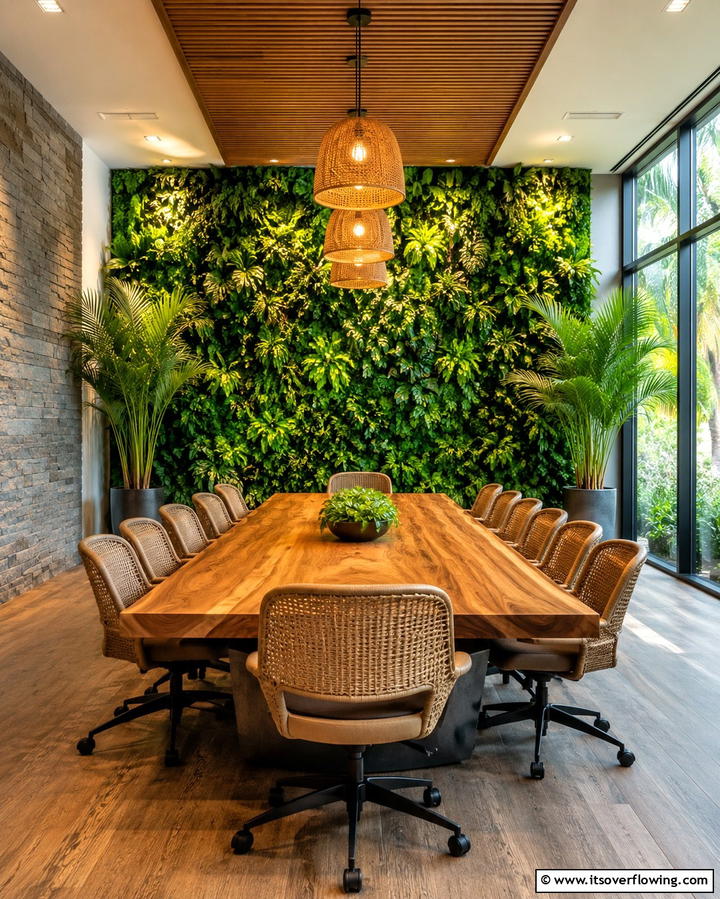 Incorporating Natural Elements - 25 Conference Room Design Ideas for Inspiration