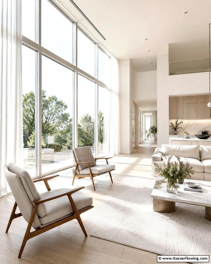 Incorporating Natural Light - 30 Serene Zen Living Room Ideas for Mindfulness