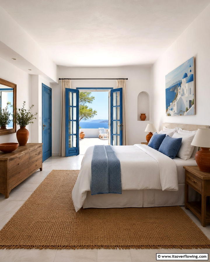 Incorporating Terracotta Accents - 25 Greek Bedroom Design Ideas for a Mediterranean Feel