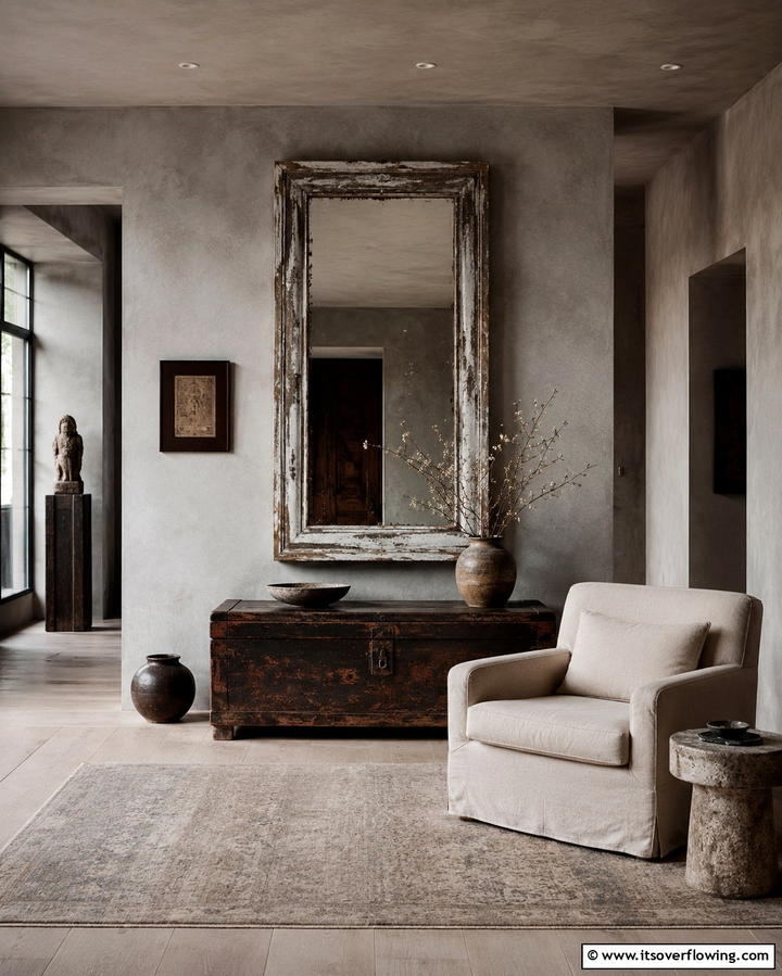 Incorporating Vintage Finds - 30 Wabi Sabi Interior Design Ideas for Serene Minimalism