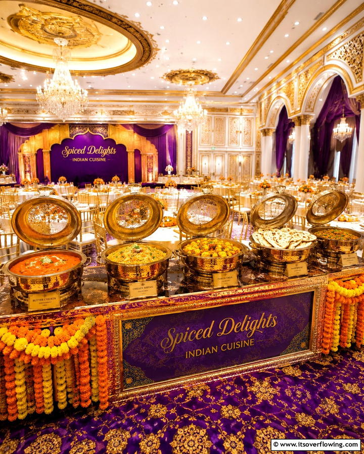 Indian Cuisine with Spiced Delights - 25 Wedding Buffet Ideas for a Memorable Reception