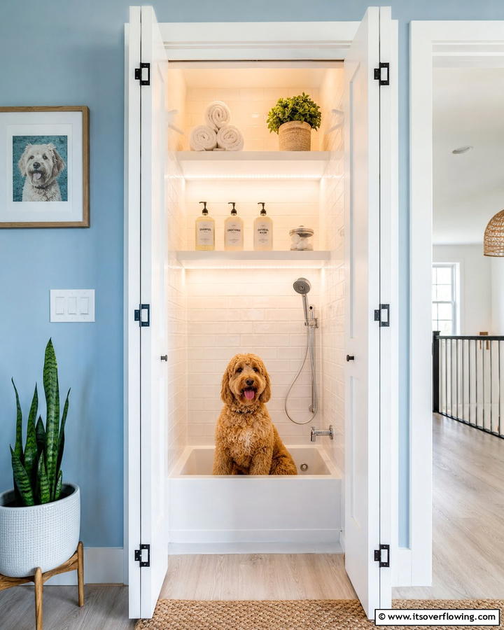 Indoor Dog Wash Closet - 20 Dog Wash Station Ideas for a Clean and Happy Pet
