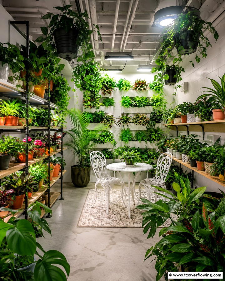 Indoor Garden Oasis - 25 Basement Decorating Ideas to Transform Your Space