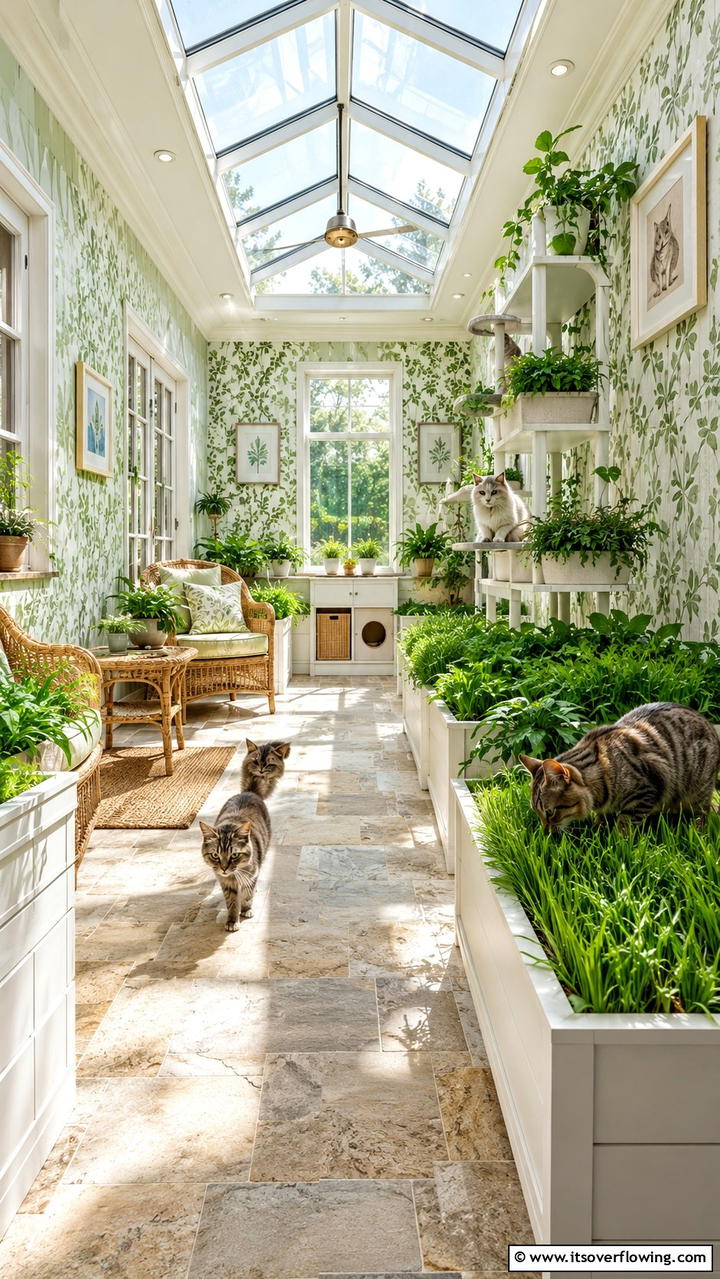 Indoor Garden for Cats - 30 Cat Room Ideas- Create a Purr-fect Space for Your Feline