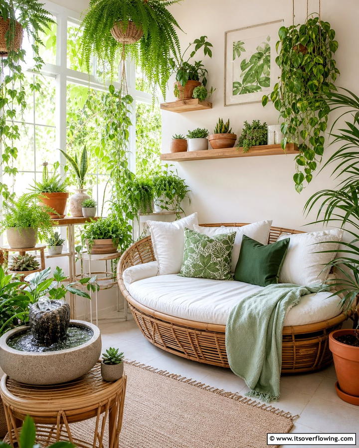 Indoor Green Oasis - 25 Den Ideas to Create a Comfortable Retreat