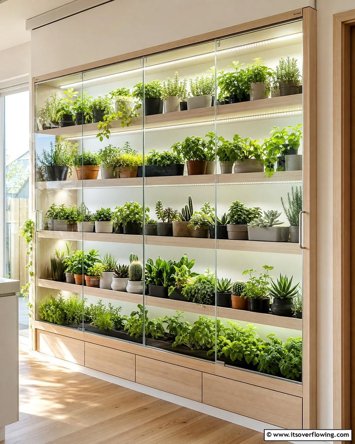 Indoor Greenhouse Shelf - 20 Indoor Greenhouse Ideas for Plant Lovers