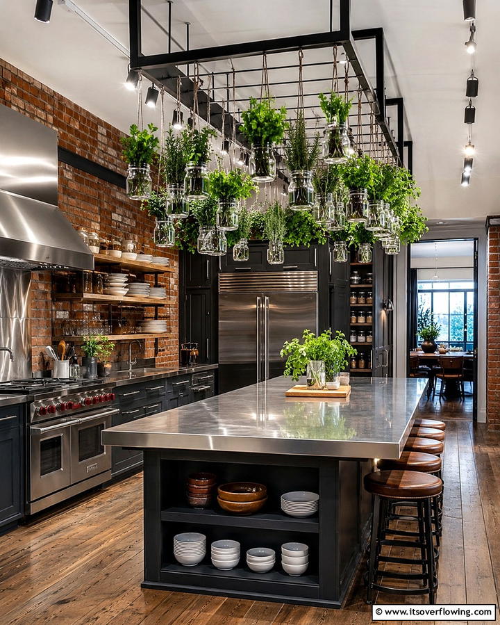 Indoor Hanging Herb Garden - 25 Potted Plant Arrangement Ideas for Stylish Decor