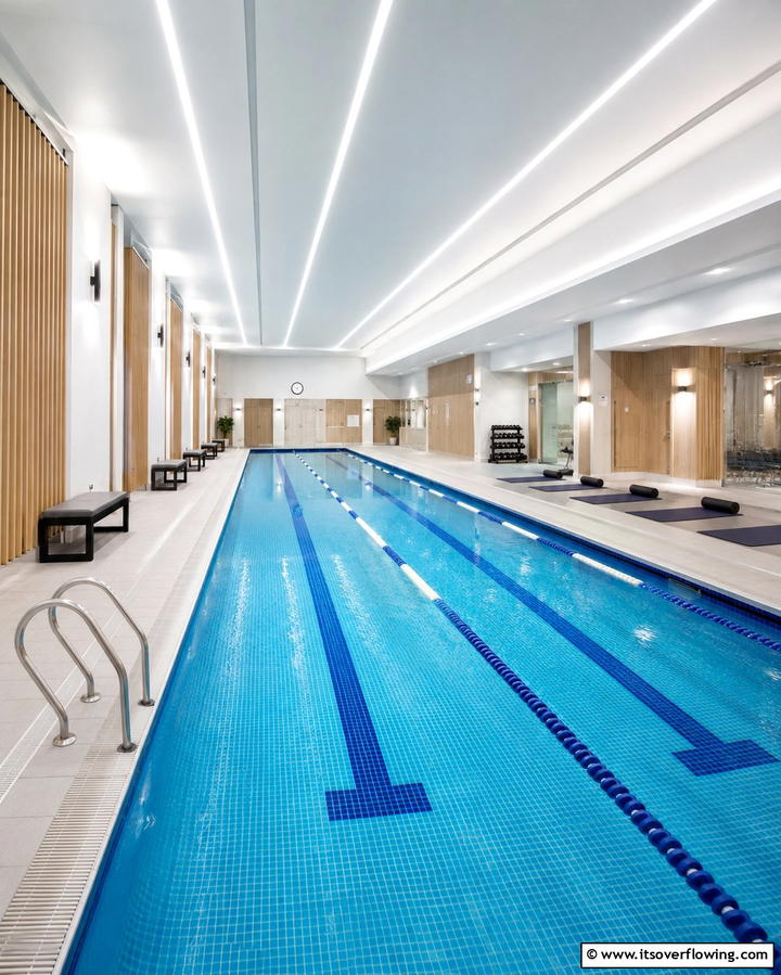 Indoor Lap Pool for Fitness Enthusiasts - 25 Luxurious Indoor Pool Ideas for Year-Round Relaxation