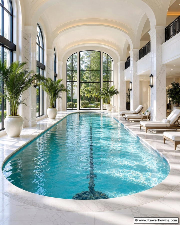 Indoor Luxury Pool - 21 Stunning Swimming Pool Designs for Backyard Oasis