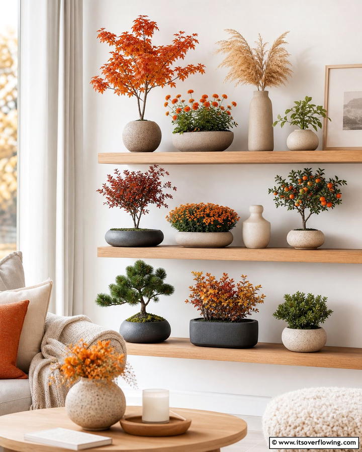 Indoor Mini Autumn Oasis - 21 Fall Planter Ideas to Refresh Your Outdoor Spaces