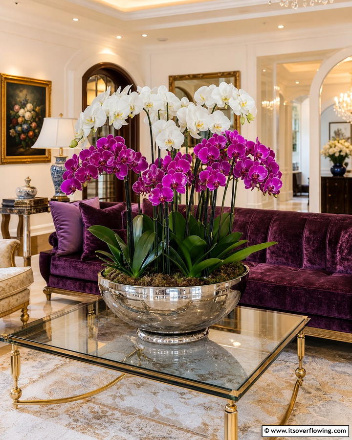 Indoor Orchid Displays for Sophistication - 25 Creative Indoor Garden Ideas to Brighten Your Home