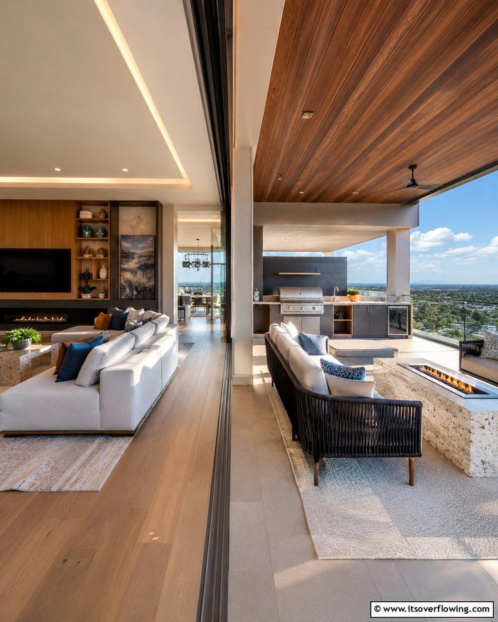 Indoor Outdoor Entertainment Areas - 25 Penthouse Design Ideas for a Luxurious Urban Retreat