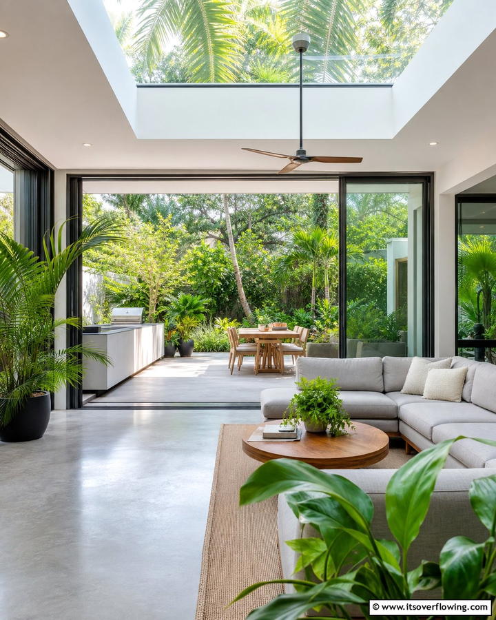 Indoor Outdoor Flow Sunroom - 21 Bright Sunroom Ideas to Enjoy Natural Light Year-Round