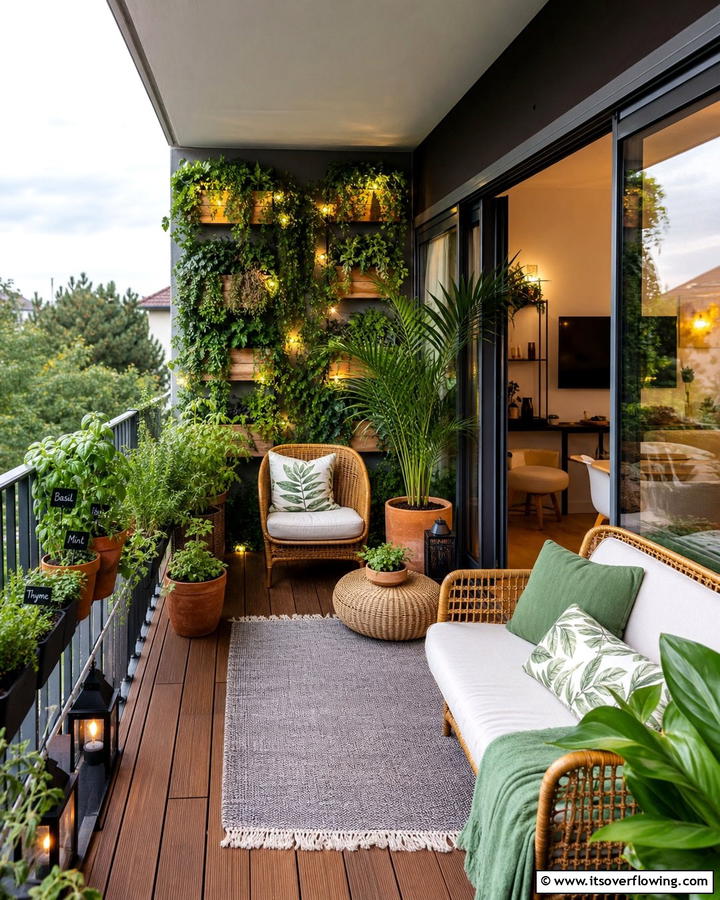 Indoor Outdoor Garden Haven - 21 Balcony Ideas to Turn Your Small Space into a Relaxing Retreat