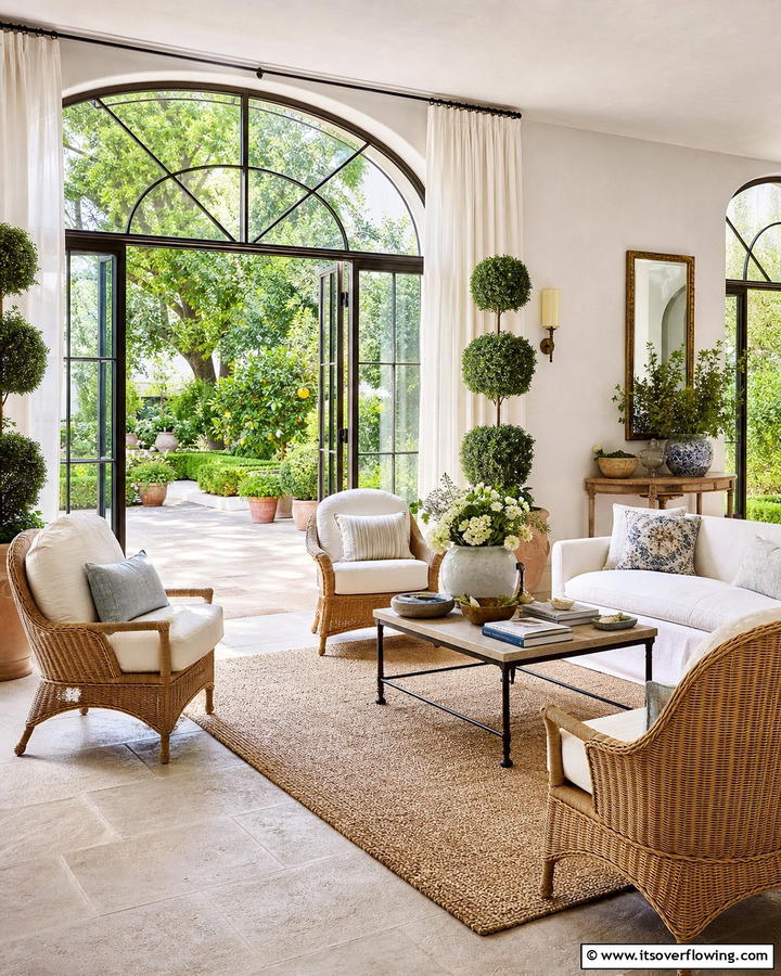 Indoor Outdoor Harmony - 21 French Country Living Room Ideas for Rustic Elegance