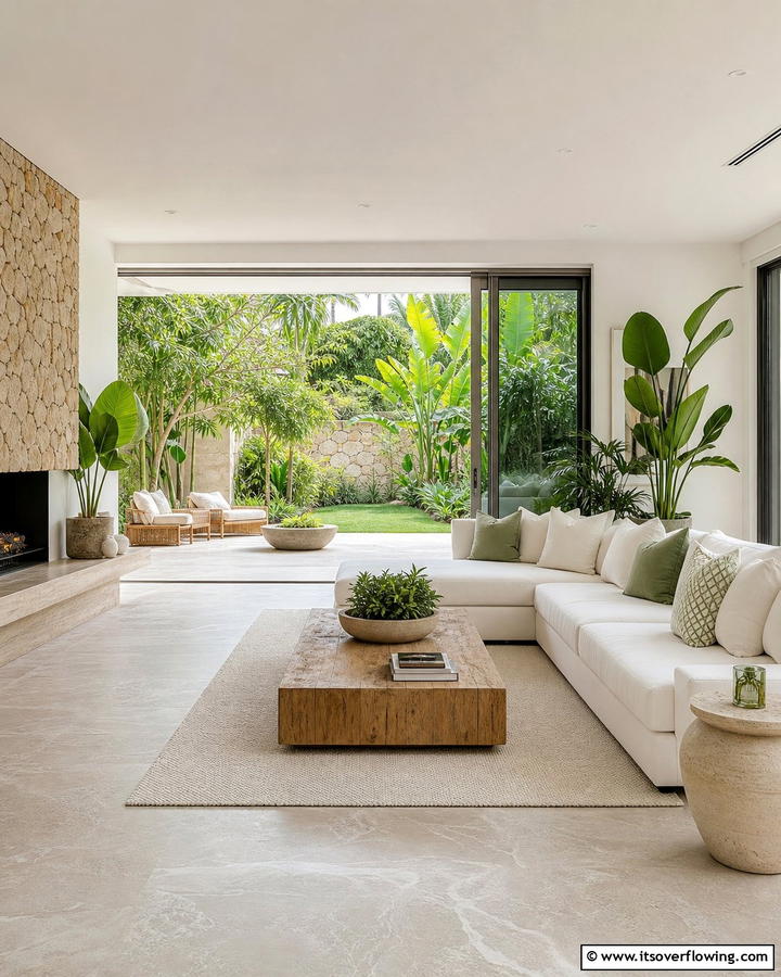 Indoor Outdoor Harmony - 21 Minimalist Living Room Ideas to Simplify Your Space