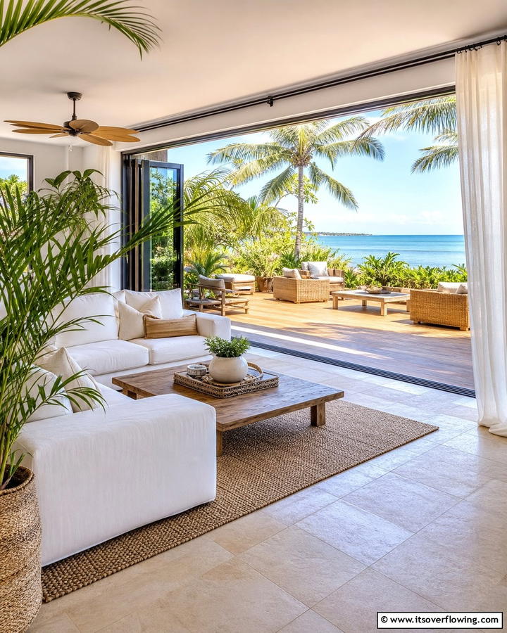 Indoor Outdoor Harmony - 21 Beach House Decor Ideas for a Coastal-Inspired Home Retreat