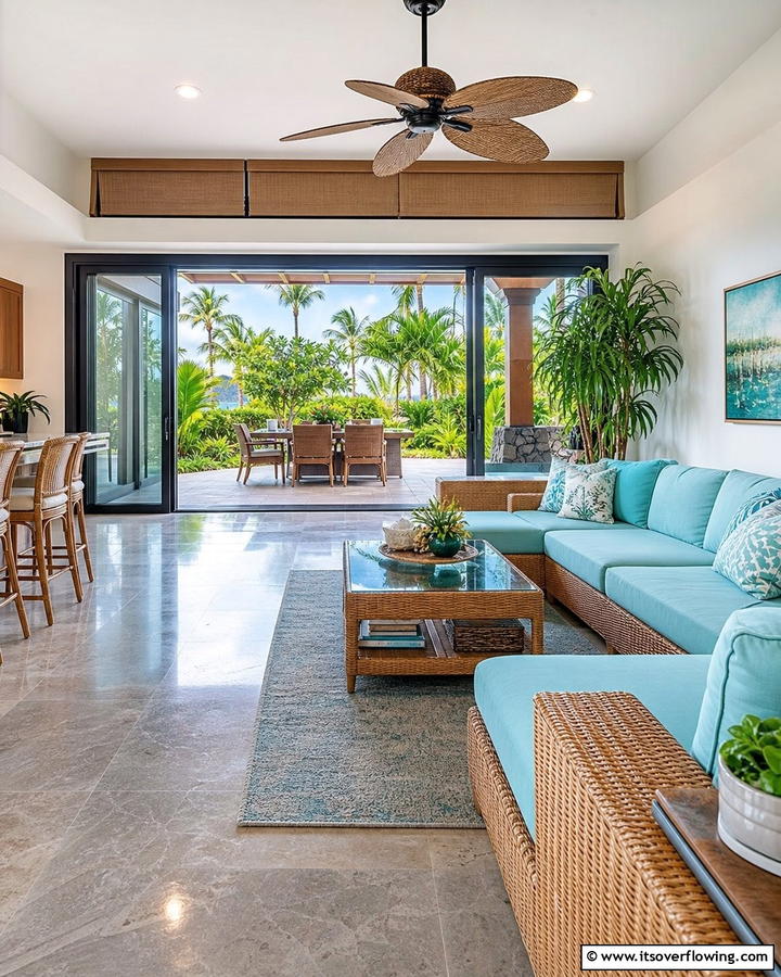 Indoor Outdoor Living Spaces - 20 Hawaiian Interior Design Ideas for a Tropical Vibe