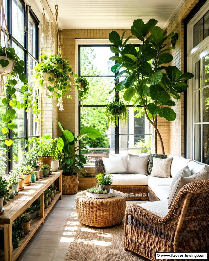 Indoor Plants - 25 Townhouse Interior Design Ideas for Modern Living