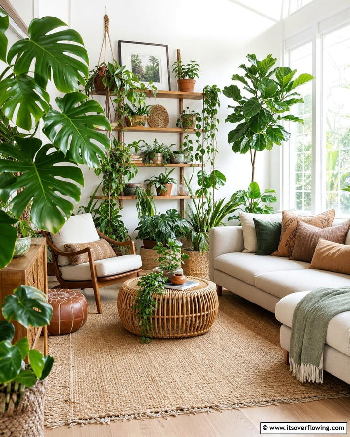 Indoor Plants for a Lush Look - 20 Bohemian Tropical Decor Ideas for a Vibrant Home