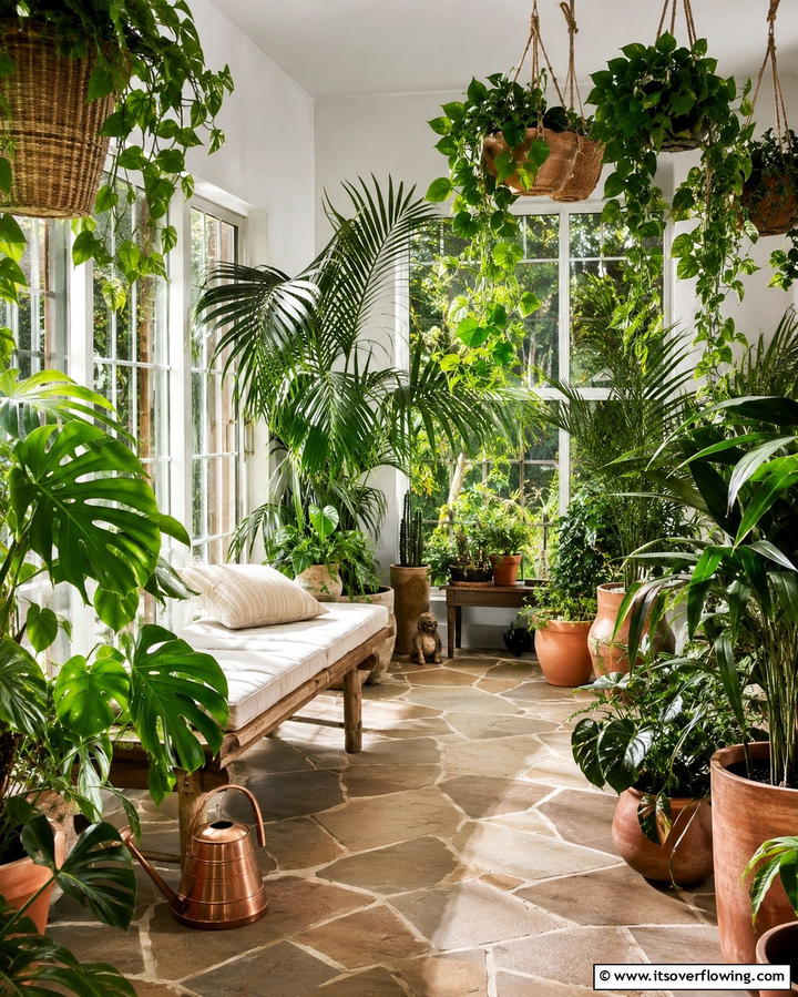 Indoor Plants for a Lush Vibe - 25 Rustic Sunroom Ideas to Enjoy Nature Indoors