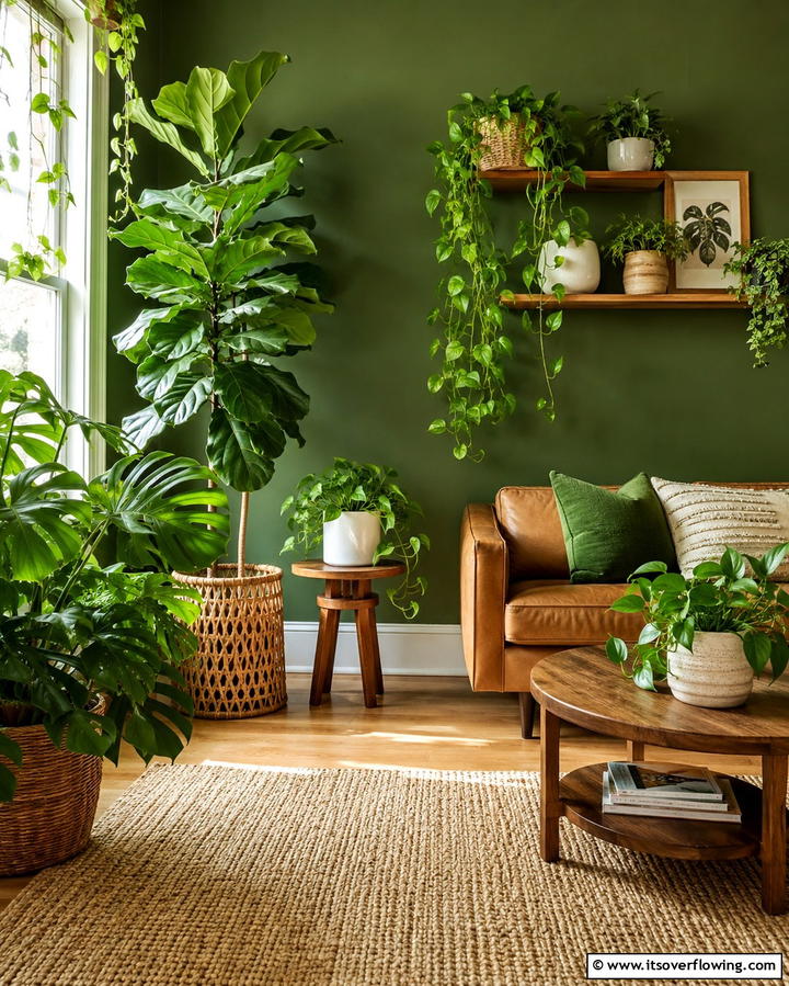 Indoor Plants for a Lush Vibe - 25 Moody Boho Living Room Ideas for a Cozy Vibe