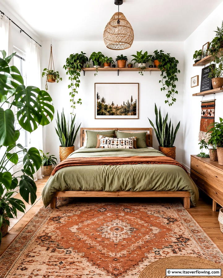 Indoor Plants for a Natural Vibe - 25 Trendy Hipster Bedroom Ideas for a Unique Personal Space