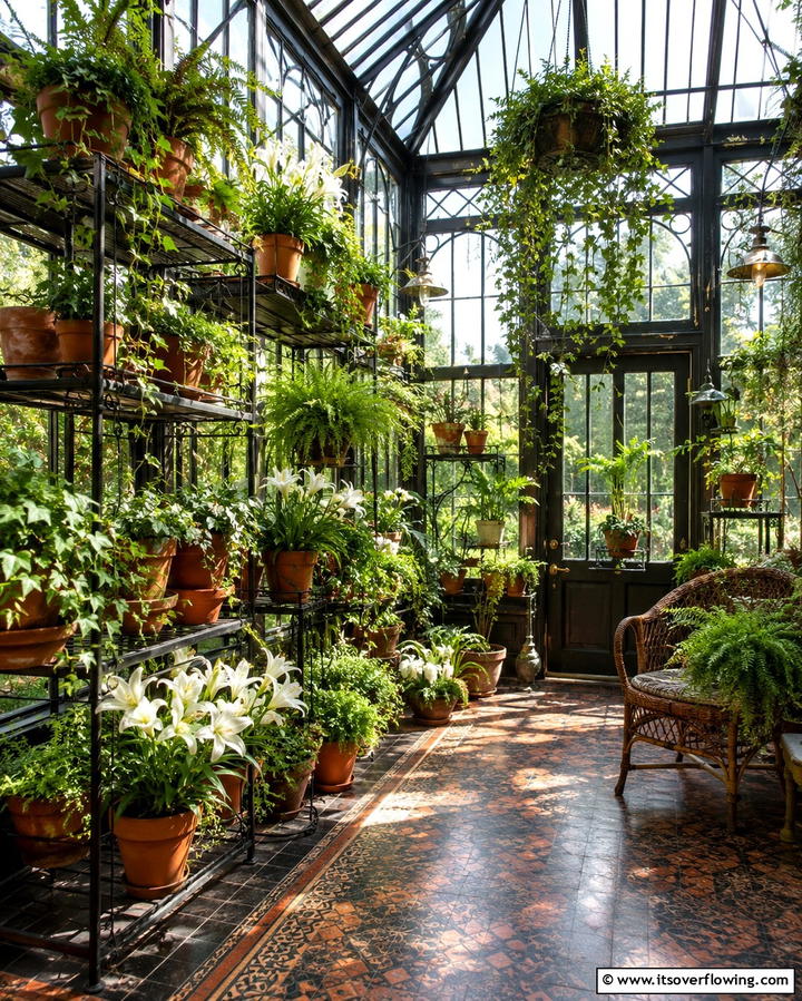 Indoor Plants for a Natural Victorian Look - 25 Victorian Sunroom Ideas for a Bright Retreat