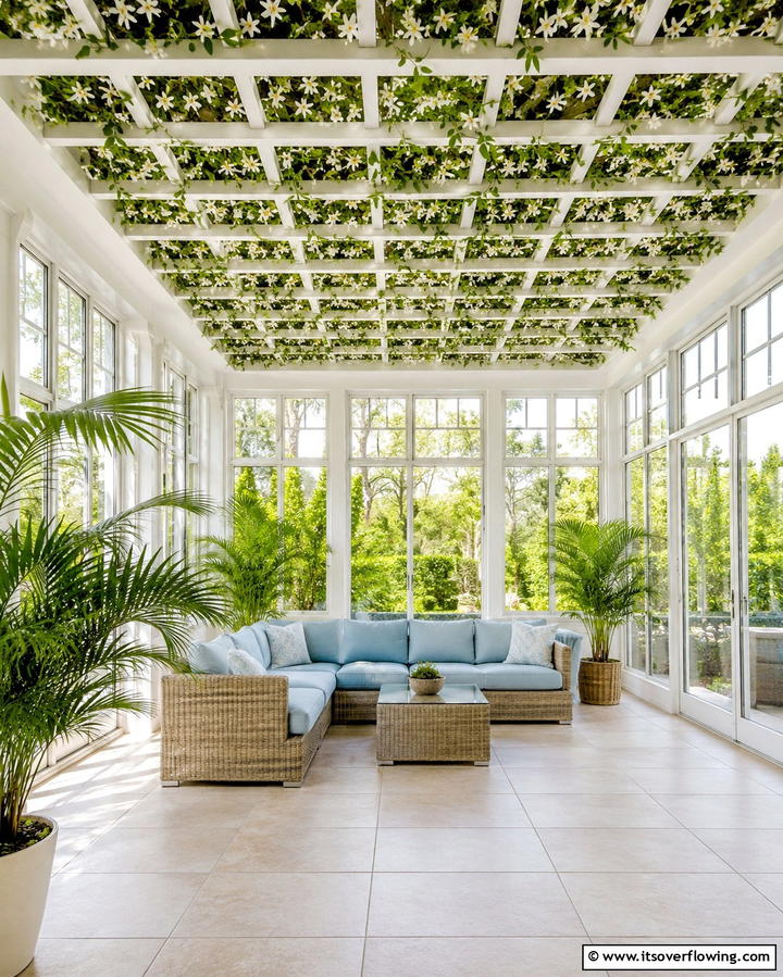 Indoor Trellis Designs - 25 Green Ceiling Ideas for a Unique and Bold Statement